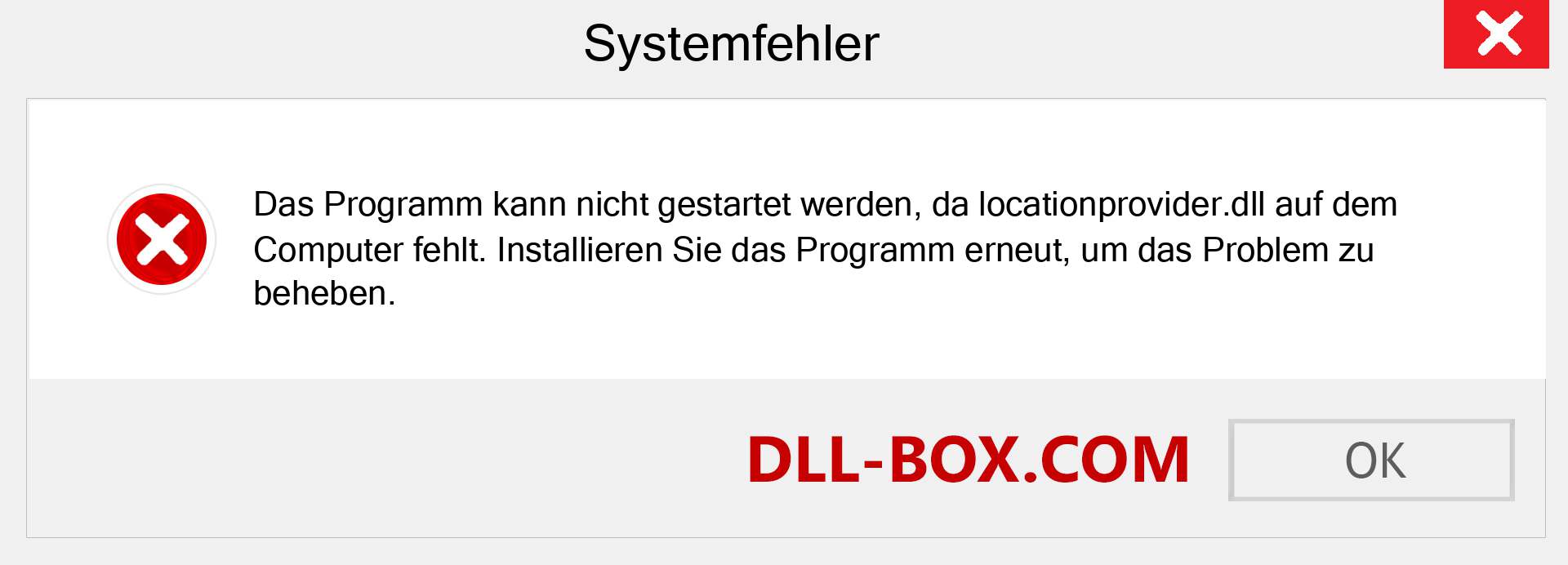 locationprovider.dll-Datei fehlt?. Download für Windows 7, 8, 10 - Fix locationprovider dll Missing Error unter Windows, Fotos, Bildern