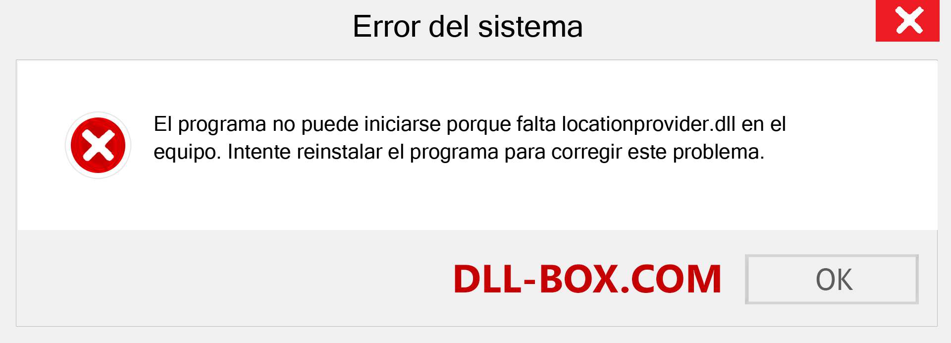 ¿Falta el archivo locationprovider.dll ?. Descargar para Windows 7, 8, 10 - Corregir locationprovider dll Missing Error en Windows, fotos, imágenes